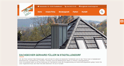Desktop Screenshot of fueller-bedachungen.de
